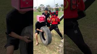 Speakerman flips tires part 1 skibiditoilet cameraman memes speaker shortyoutube [upl. by Edlun]