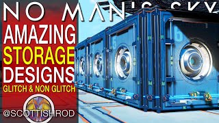 Amazing Storage Designs Glitch amp Non Glitch  No Mans Sky Update 2024  NMS Scottish Rod [upl. by Shanleigh154]