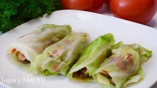 Rollitos de Repollo para Controlar la Diabetes y almorzar rico [upl. by Enattirb]