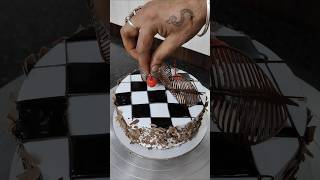 New design black forest cake 😍 decoration ideas blackforestcake shorts youtubeshorts viralvideo [upl. by Elreath]