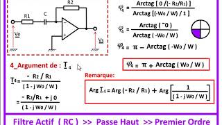 Filtre Actif RC PASSE HAUT premier ordre [upl. by Leslie]