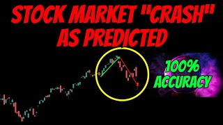 STOCK MARKET quotCRASHquot AS PREDICTED with 100 ACCURACY [upl. by Annayhs927]