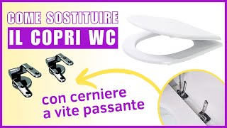 Come montare un Copriwater Universale a Foro Passante su WC Sanitari Distanziato da Parete [upl. by Kurzawa]