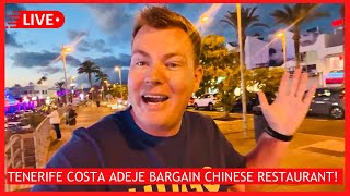 🔴LIVE BARGAIN TENERIFE CHINESE Slow Boat Costa Adeje Puerto Colon amp Las Americas Walk Veronicas [upl. by Gnilrets822]