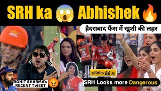 Most Important Victory for SRH 🔥 Abhishek ने धमाल मचा दिया  RR vs KKR होगा Decider  Rohit Tweet 😡 [upl. by Ocnarfnaig989]