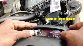 DOMINAR2019 UG How to set time in bike [upl. by Elianore]