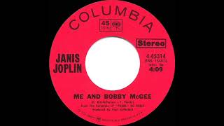 1971 HITS ARCHIVE Me And Bobby McGee  Janis Joplin a 1 recordstereo 45 [upl. by Einnad881]