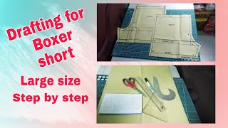 Boxer short Pattern making large size Jane Baccay Vlogs [upl. by Nella134]