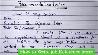 Request Letter For Reference Letter For Job  Sample Letter Requesting Reference Letter for Job [upl. by Bedad]