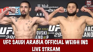 UFC Saudi Arabia Whittaker vs Aliskerov Official Weighin Live Stream [upl. by Zetra]