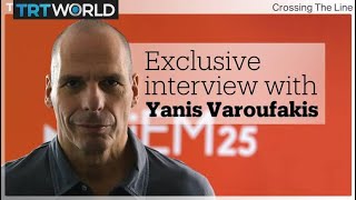 Full exclusive interview with Yanis Varoufakis  Crossing the Line [upl. by Ahseyk]