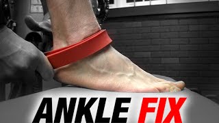 Ankle Sprain Fix and Prevention IMPROVES SQUAT TOO [upl. by Wendi781]