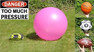 EXPLODING  Football Basketball Soccer ball Yoga ball amp Space hopper [upl. by Cy242]