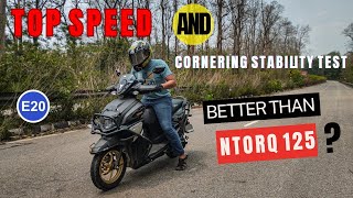 Yamaha Ray ZR 125 Top Speed and Cornering Stability Test Pushing the Limitsyamaharayzrrayzr125 [upl. by Nellda288]