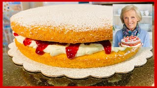 Victoria Sponge Cake Recipe for Beginners  Mary Berry Classic Victoria Sponge Cake Recipe [upl. by Pryor]