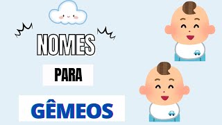 NOMES PARA MENINOS GÊMEOS [upl. by Gutow]