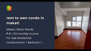 rent to own condo in makati [upl. by Adaynek]