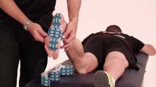 Rocktape application for plantar fasciitis [upl. by Duquette792]