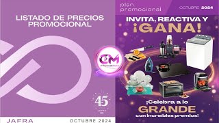 JAFRA Lista de Precios y Plan Promocional OCTUBRE 2024 [upl. by Bremble255]