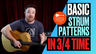 Beginner strum patterns in 34 time you need to know [upl. by Paff]