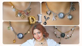 DIY Collares tendencia VIRALES de 2024 Maximalista con DIJES amp RELOJES 🕰️🎀✨ Coquette Aesthetic [upl. by Callum]