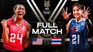 🇺🇸 USA vs 🇹🇭 THA  Paris 2024 Olympic Qualification Tournament  Full Match  Volleyball [upl. by Aleina]