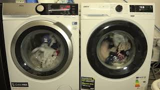 Wash Race  AEG 7000 series vs Zanussi Flextime  Eco 4060 [upl. by Puklich]