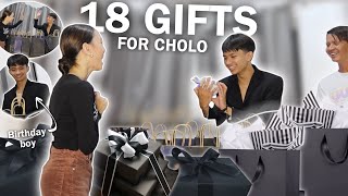 SURPRISING CHOLO WITH 18 GIFTS FOR HIS 18TH BIRTHDAY SOBRANG SAYA NI CHOLO  ROWVERY TRINIDAD [upl. by Hickie]