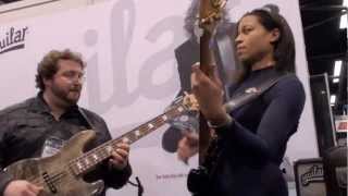 NAMM 2013  Federico Malaman amp Yolanda CharlesFunky Jam [upl. by Naimaj936]