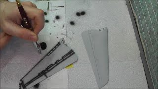 PreShading Panel Lines With An Airbrush  Tutorial [upl. by Gnivri]