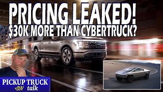 Ford F150 Lightning Pricing Leaked Tesla Cybertruck Comparison [upl. by Faubion]