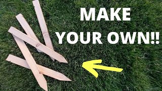 5 AWESOME Ways to Make DIY Garden Stakes [upl. by Wystand869]