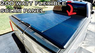 AllPowers SF200 Watt Flexible Super Thin Solar Panel [upl. by Oluas624]