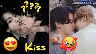 When BTS Kiss Each Other Kissing Moments [upl. by Maida]