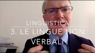 Linguistica 03 I linguaggi non verbali [upl. by Kazimir]