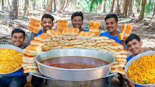 MISAL PAV  Kolhapuri Misal Pav Recipe  Street Food  Village Rasoi [upl. by Costello]