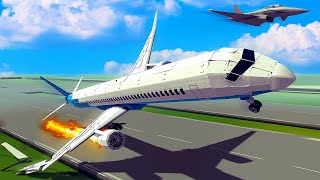 Plane CRASH Results in Emergency Landing  Besiege Multiplayer [upl. by Jarred]