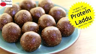 Protein Laddu  Tasty Healthy amp Nutritious Ladoo Recipe  No JaggerySugarGheeOil Skinny Recipes [upl. by Jenifer]