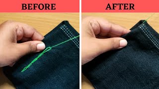 How to Hand Sew a Hidden Stitch or Invisible stitch [upl. by Llessur]