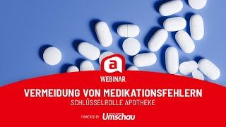 APOTHEKE ADHOC Webinar quotMedikationsfehler vermeidenquot [upl. by Mccormick]