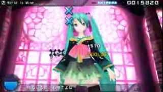 Project Diva 2nd quotWorld is Minequot PerfectEXTREME HD [upl. by Yesnyl38]