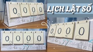 DIY calendarLỊCH LẬT SỐ 😻🗓️ Bonnie🐰 [upl. by Reiner]