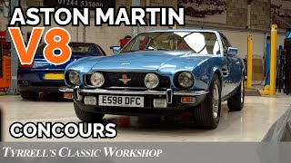 Aston Martin V8  The Quintessential Gentlemans Express  Tyrrells Classic Workshop [upl. by Sarena813]