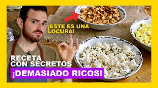 🔶 Como se hace POCHOCLO SALADO en MICROONDAS 3 tipos de palomitas de maíz [upl. by Ames]