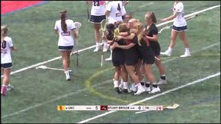 Womens Lacrosse USC 10 Stony Brook 12  Highlights 4142019 [upl. by Seugram494]