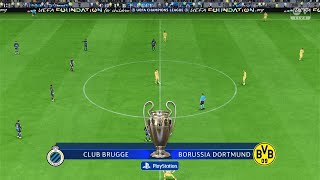 Club Brugge vs Borussia Dortmund UEFA Champions League 2024  Gameplay FC24 [upl. by Broddie]