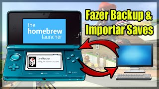 3DS Save Data Manager  Como fazer backup ou importar saves para edição [upl. by Sandye]