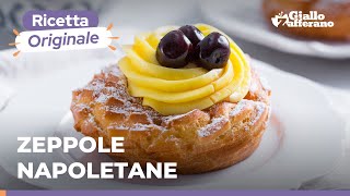 ZEPPOLE NAPOLETANE – La ricetta inimitabile del Gran Café Gambrinus perfetta per la festa del papà💞 [upl. by Enilrad]