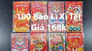 Combo 50 Bao Lì Xì Tết Giáp Thìn 2024 [upl. by Cinimod37]