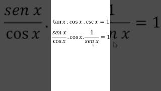 IDENTIDAD TRIGONOMÉTRICA FÁCIL shortsviral identidadestrigonometricas [upl. by Ecnaralc]